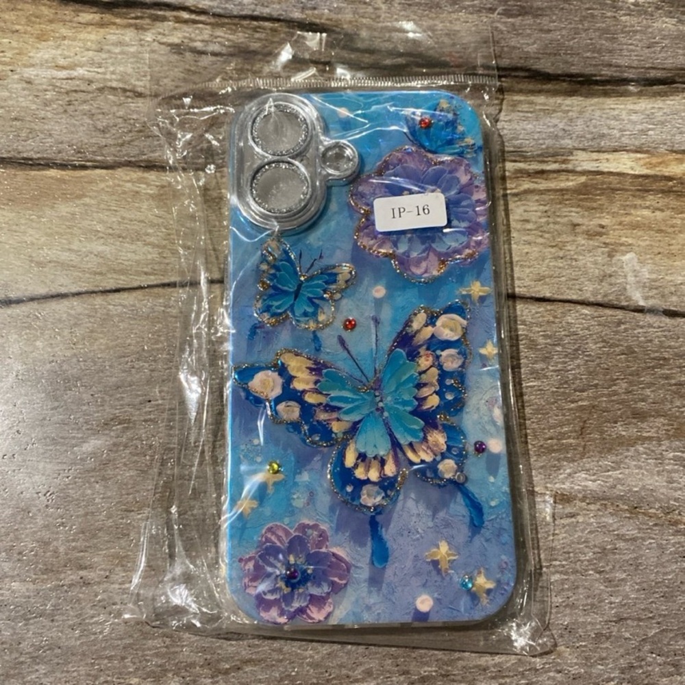 Blue Butterfly iPhone 16 Phone Case New